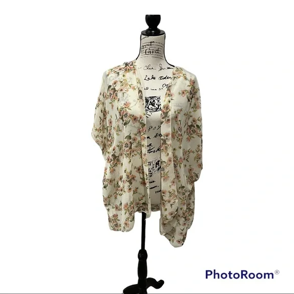 Floral Kamono Cover up 1x - Picture 1 of 2